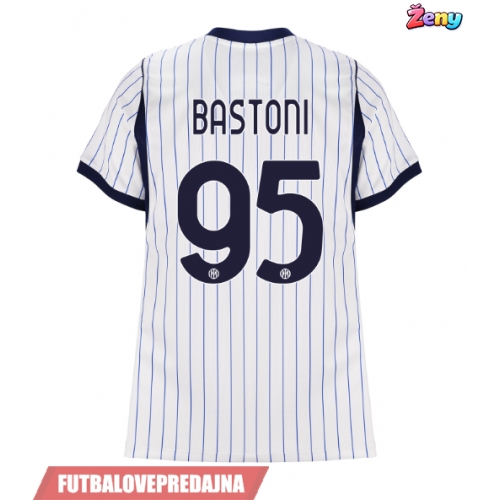 Lacne Ženy Futbalové dres Inter Milan Alessandro Bastoni #95 2026-27 Krátky Rukáv - Preč